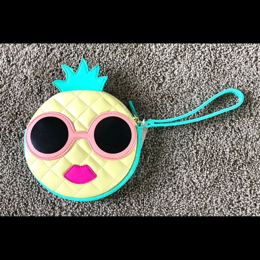 Betsey Johnson Pineapple Wristlet